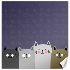 Cute Cats Canvas 16  X 16  by Valentinaart