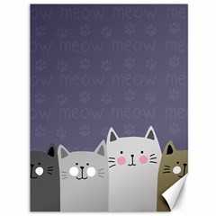 Cute Cats Canvas 36  X 48  by Valentinaart