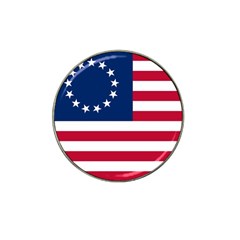 Betsy Ross Flag Hat Clip Ball Marker by Valentinaart