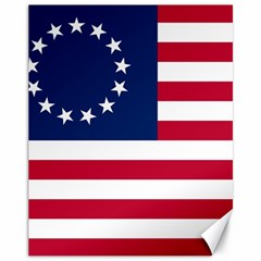 Betsy Ross Flag Canvas 11  X 14  by Valentinaart