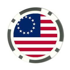 Betsy Ross Flag Poker Chip Card Guard (10 Pack) by Valentinaart