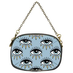 Eyes Pattern Chain Purse (two Sides) by Valentinaart