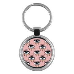 Eyes Pattern Key Chain (round)