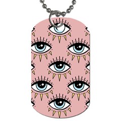 Eyes Pattern Dog Tag (one Side) by Valentinaart