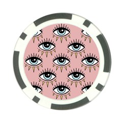 Eyes Pattern Poker Chip Card Guard