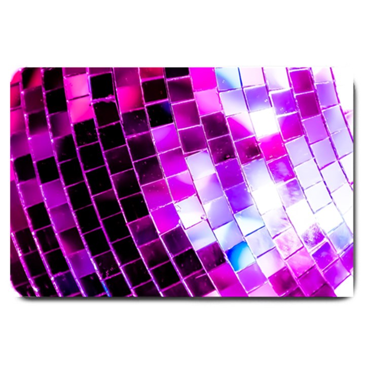 Purple Disco Ball Large Doormat 