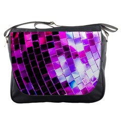 Purple Disco Ball Messenger Bag by essentialimage