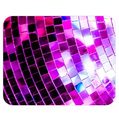 Purple Disco Ball Double Sided Flano Blanket (medium)  by essentialimage