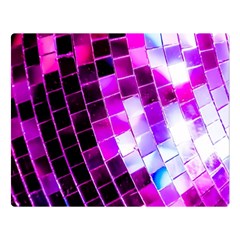 Purple Disco Ball Double Sided Flano Blanket (large)  by essentialimage