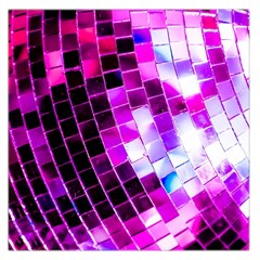 Purple Disco Ball Large Satin Scarf (square)