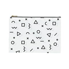 Memphis Pattern Cosmetic Bag (large)