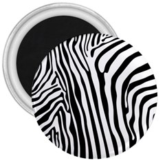 Vector Zebra Stripes Seamless Pattern 3  Magnets
