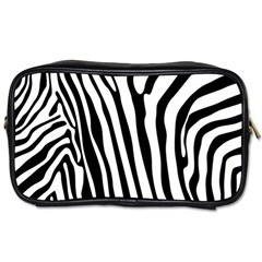 Vector Zebra Stripes Seamless Pattern Toiletries Bag (two Sides)