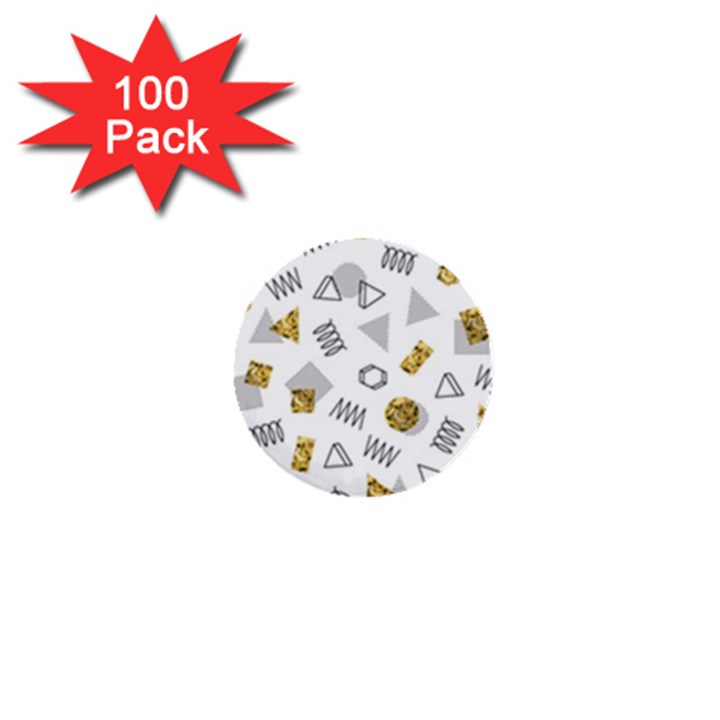Memphis Seamless Patterns 1  Mini Buttons (100 pack) 