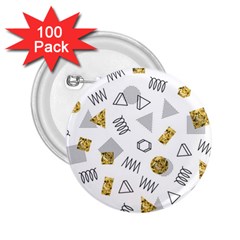Memphis Seamless Patterns 2.25  Buttons (100 pack) 
