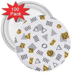 Memphis Seamless Patterns 3  Buttons (100 pack) 