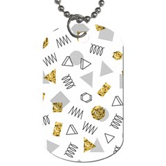 Memphis Seamless Patterns Dog Tag (Two Sides)