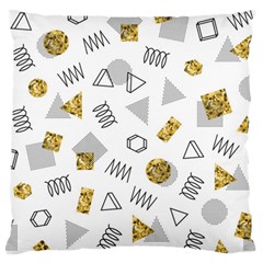 Memphis Seamless Patterns Large Flano Cushion Case (One Side)