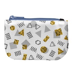 Memphis Seamless Patterns Large Coin Purse