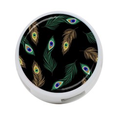 Seamless Pattern With Peacock Feather 4-port Usb Hub (one Side) by Vaneshart
