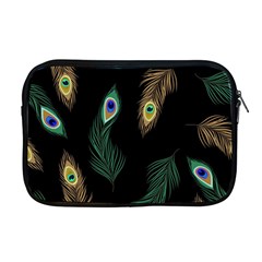 Seamless Pattern With Peacock Feather Apple Macbook Pro 17  Zipper Case