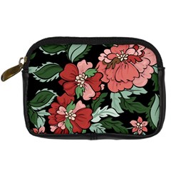 Beautiful Floral Vector Seamless Pattern Digital Camera Leather Case