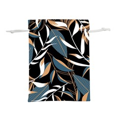 Summer Trend Seamless Background With Bright Tropical Leaves Plants Lightweight Drawstring Pouch (m) by Vaneshart