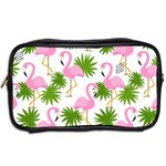 Seamless Pattern With Cute Flamingos Toiletries Bag (Two Sides) Back
