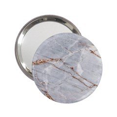 Gray Light Marble Stone Texture Background 2 25  Handbag Mirrors by Vaneshart