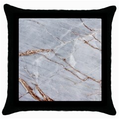 Gray Light Marble Stone Texture Background Throw Pillow Case (black)