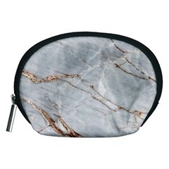 Gray Light Marble Stone Texture Background Accessory Pouch (medium)