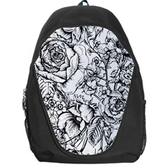 Vintage Floral Vector Seamless Pattern With Roses Backpack Bag