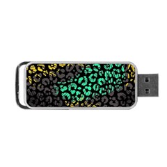 Abstract Geometric Seamless Pattern With Animal Print Portable Usb Flash (two Sides)