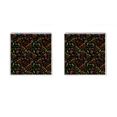 Seamless Pattern Kwanzaa With Traditional Colored Candles Cufflinks (square) by Vaneshart