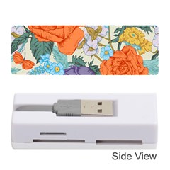 Vintage Floral Vector Seamless Pattern With Roses Memory Card Reader (stick) by Vaneshart