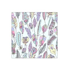 Vector Illustration Seamless Multicolored Pattern Feathers Birds Satin Bandana Scarf by Vaneshart