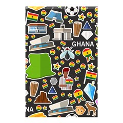 Vector Flat Seamless Texture Pattern Ghana Shower Curtain 48  X 72  (small) 