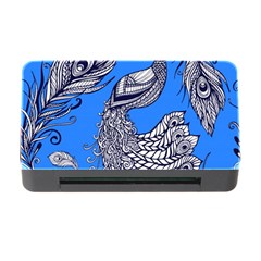 Peacock Bird Feathers Seamless Background Pattern Memory Card Reader With Cf by Vaneshart