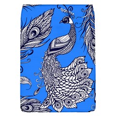 Peacock Bird Feathers Seamless Background Pattern Removable Flap Cover (l) by Vaneshart