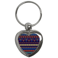 Decorative Pattern Ethnic Style Key Chain (heart)