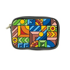 Colorful Geometric Mosaic Background Coin Purse