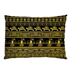 Tribal Gold Seamless Pattern With Mexican Texture Pillow Case (two Sides)