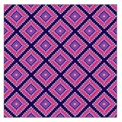 Ethnic Seamless Pattern Tribal Line Print African Mexican Indian Style Large Satin Scarf (square)