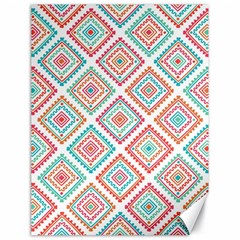 Ethnic Seamless Pattern Tribal Line Print African Mexican Indian Style Canvas 18  X 24 