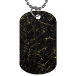 Black Marbled Surface Dog Tag (One Side) Front