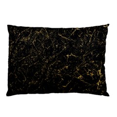 Black Marbled Surface Pillow Case (two Sides)