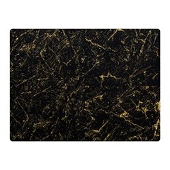 Black Marbled Surface Double Sided Flano Blanket (mini)  by Vaneshart