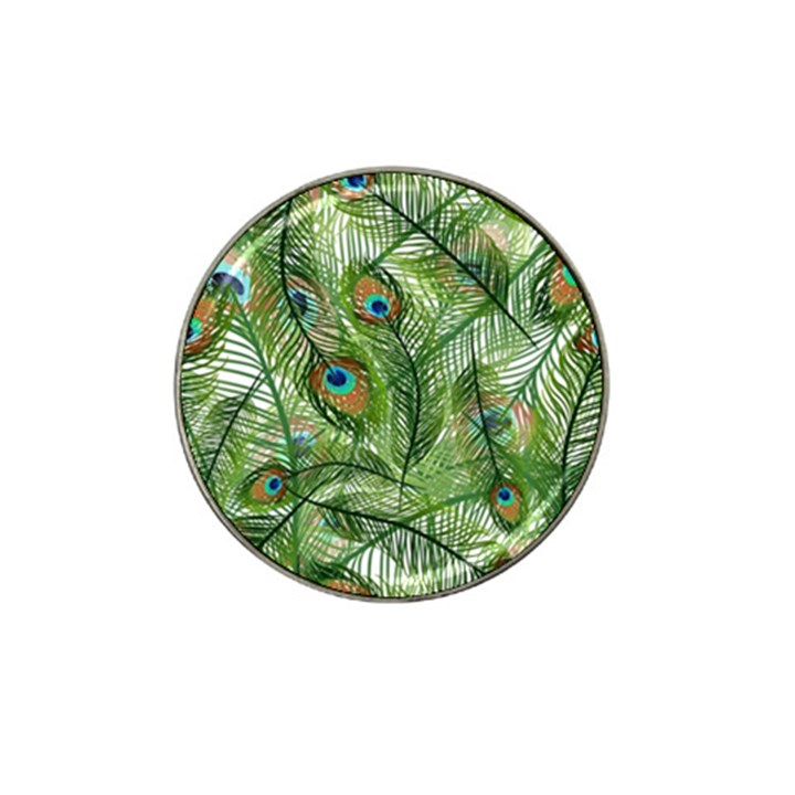Peacock Feathers Pattern Hat Clip Ball Marker
