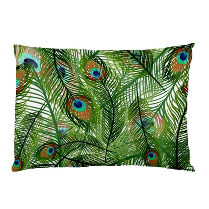 Peacock Feathers Pattern Pillow Case (Two Sides)