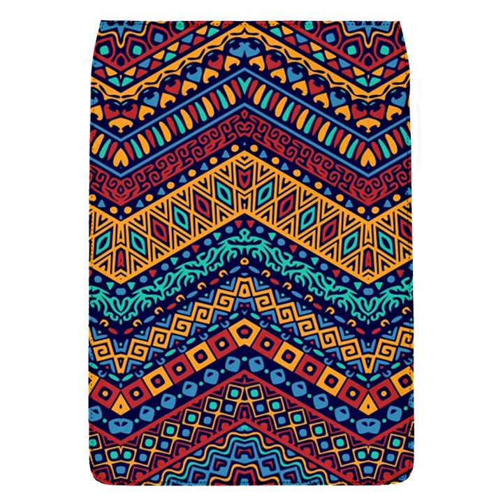 Full Color Pattern With Ethnic Ornaments Removable Flap Cover (S)